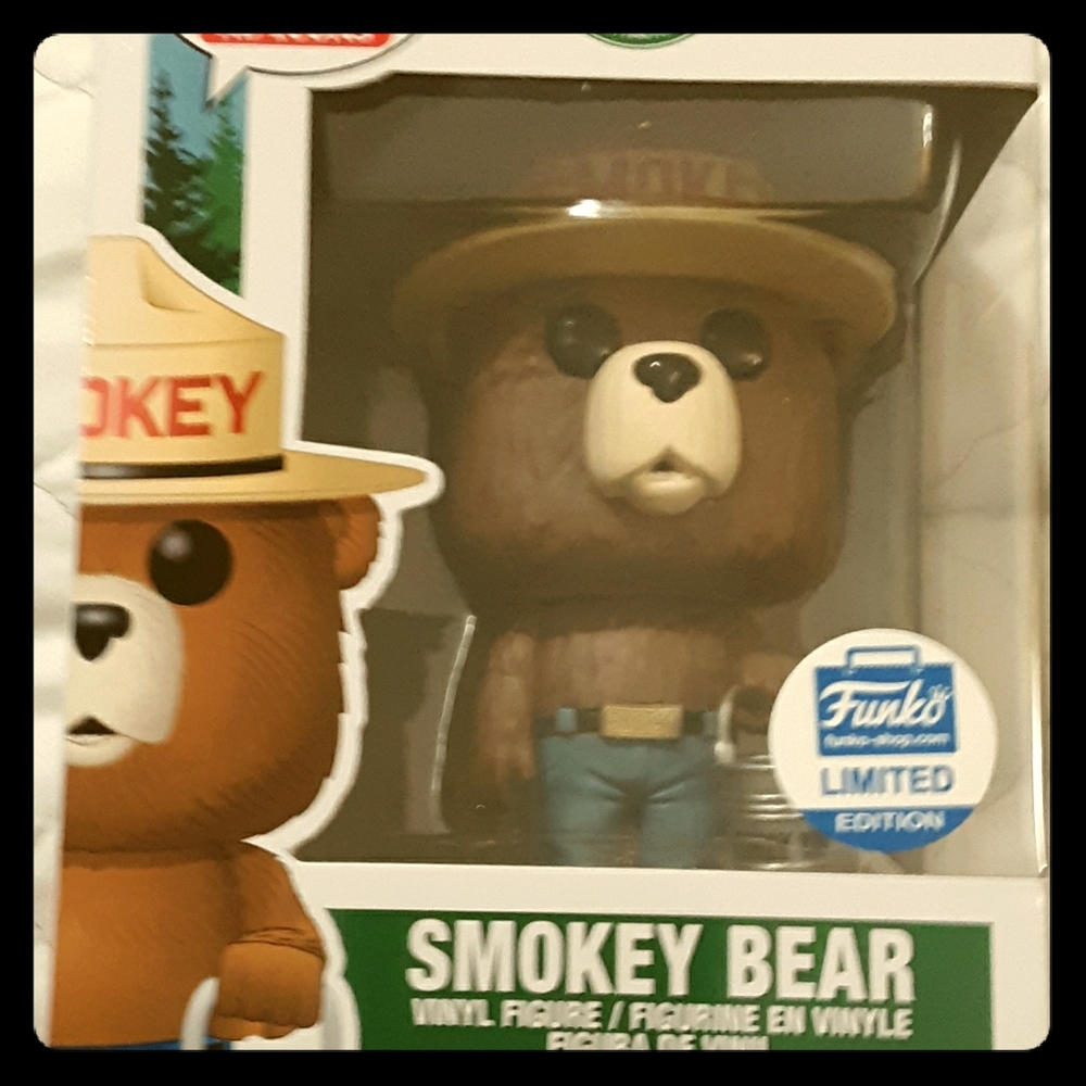Funko Pop ad icon Smokey Bear limited edition